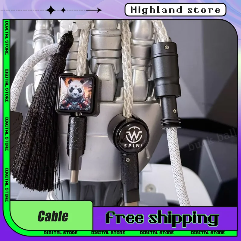 

Кабель с воздушной вилкой Winshop, магнитная ось, клавиатура, аксессуар для механической клавиатуры, серия с двойной головкой, кабель для настольного компьютера первой линии, двойного назначения