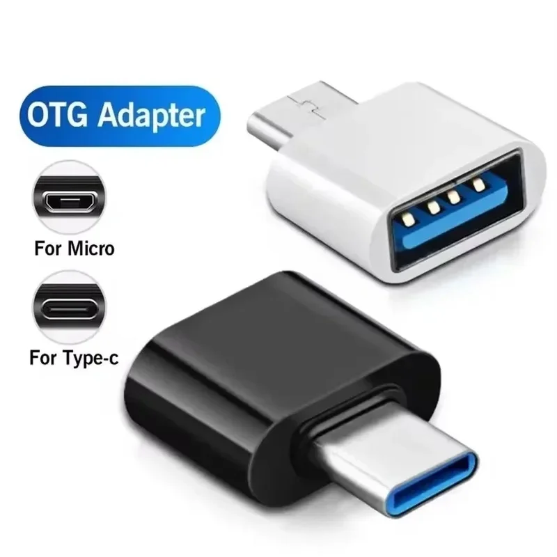 1-10pcs Mini Type C to USB Adapter 3.0 USB-C Male OTG A Female Data Connector For MacBook Pro iPad Mini 6/Pro Air Type C Device