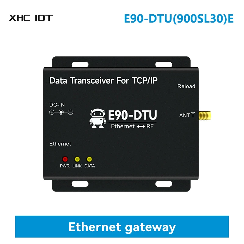 

LoRa Wireless Data Transmission Gateway 30dBm 868/915Mhz XHCIOT E90-DTU(900SL30)E MQTT RSSI LBT Modbus Ethernet Gateway