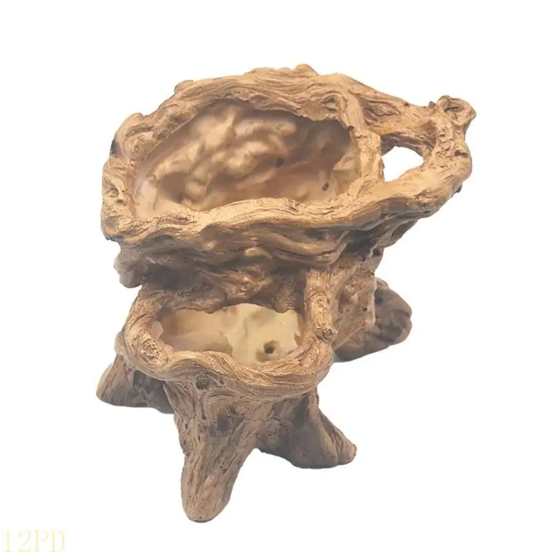 12PD Vintage Cement Planter Resin Tree Root Designs for Succulents and Bonsais Garden