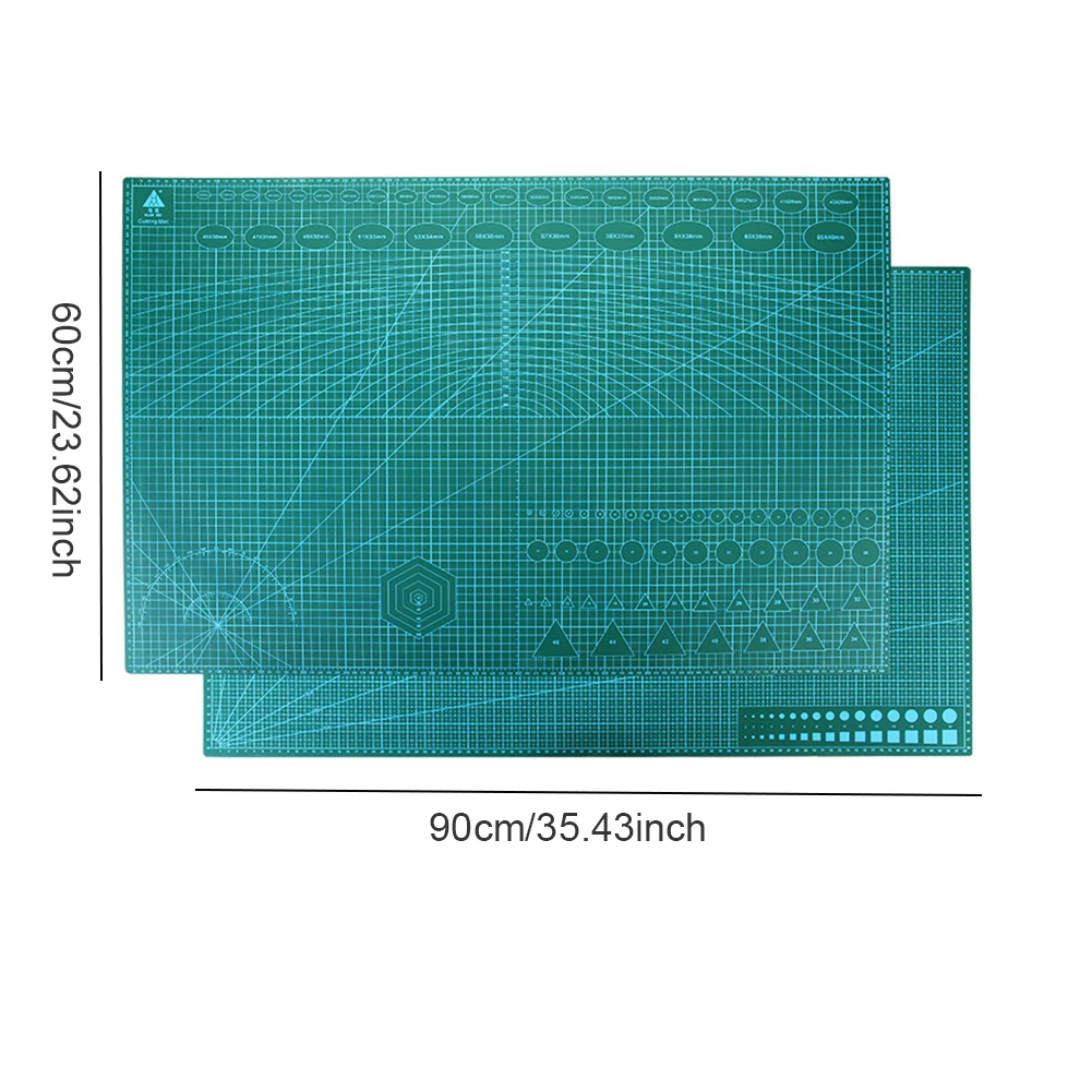 Gridded Cutting Pad PVC Table Pad Process Anti Cutting Table Protector Cutting Mats Sewing Mats DIY Process Self-Healing Pad