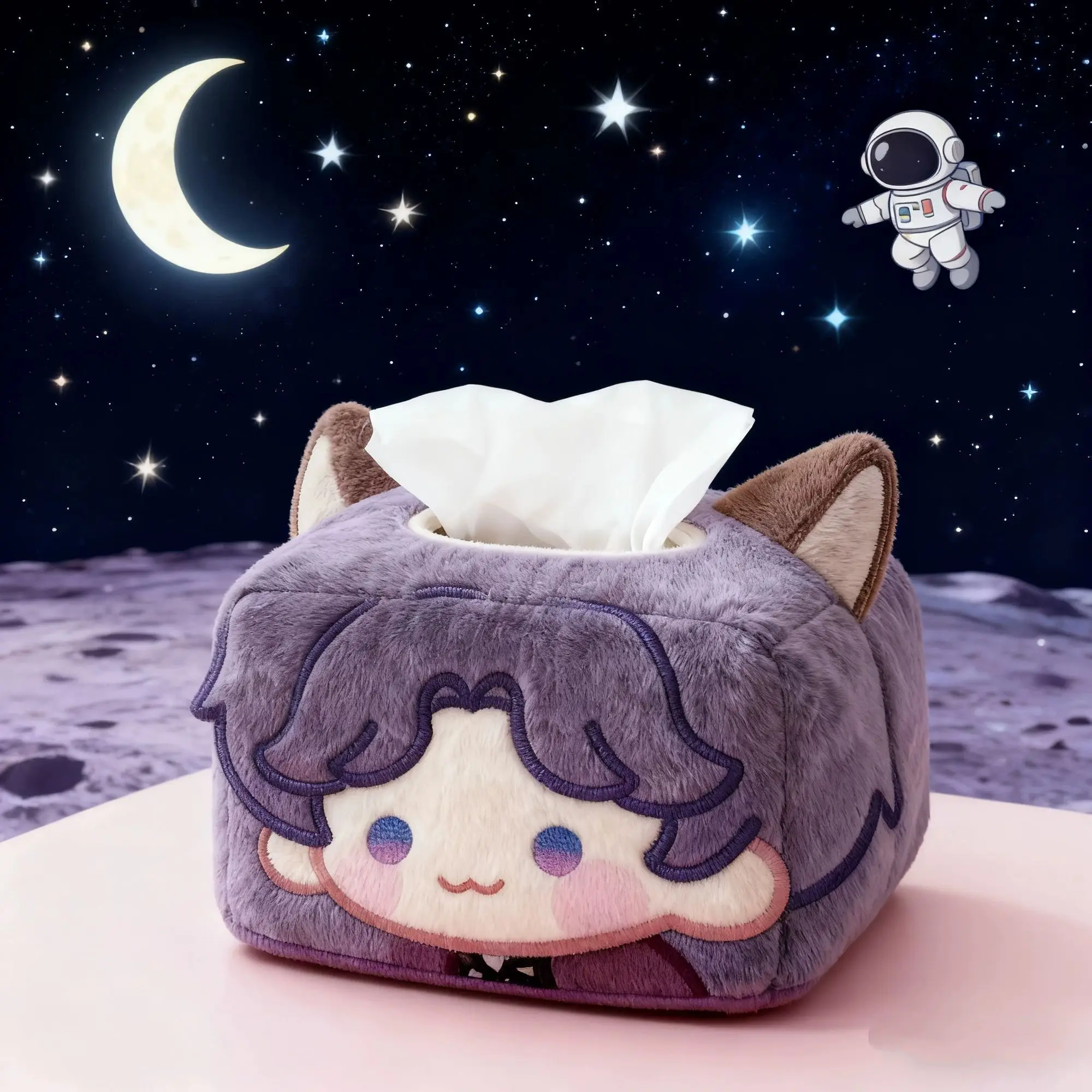 Cosplay Love and Deepspace Rafayel Plush Tissue Box Desktop Decoration Decoration Gifts Official Anime Collection Halloween Gift view 4