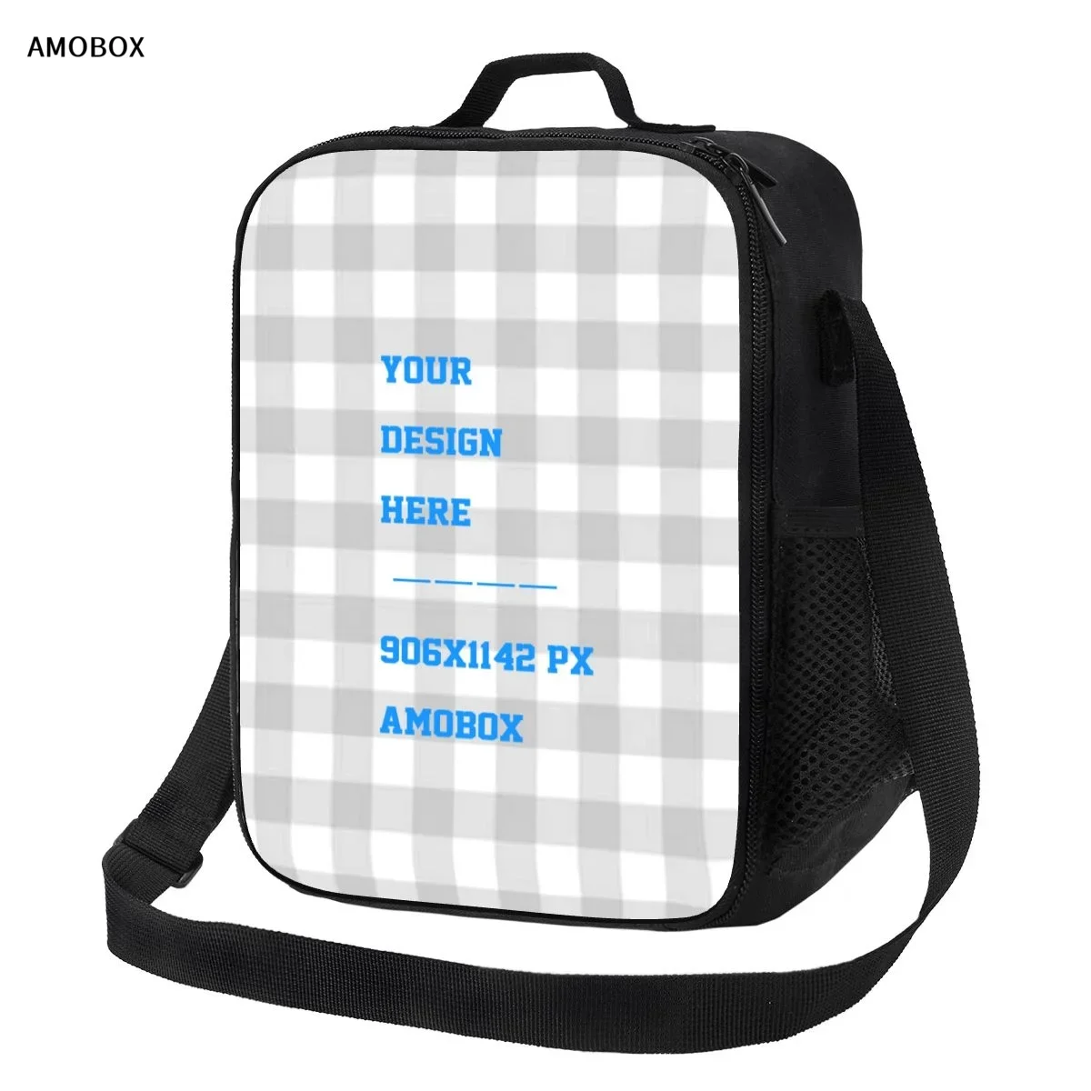 

AMOBOX Reusable Lunch Bag Insulated Leakproof Custom Lunch Tote Bag Large Capacity Cooler Bag for Office Travel Picnic Outdoor