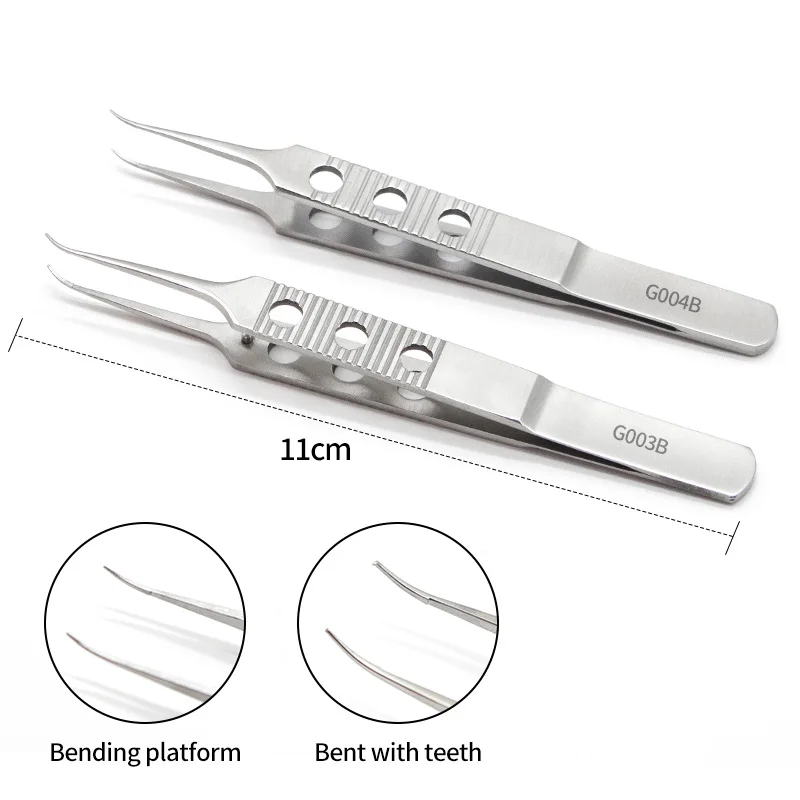 11 ซม.ไทเทเนียมคีม ophthalmic Micro SCISSOR Tweezer ไทเทเนียม microsurgical Instruments ตาคีม ophthalmic