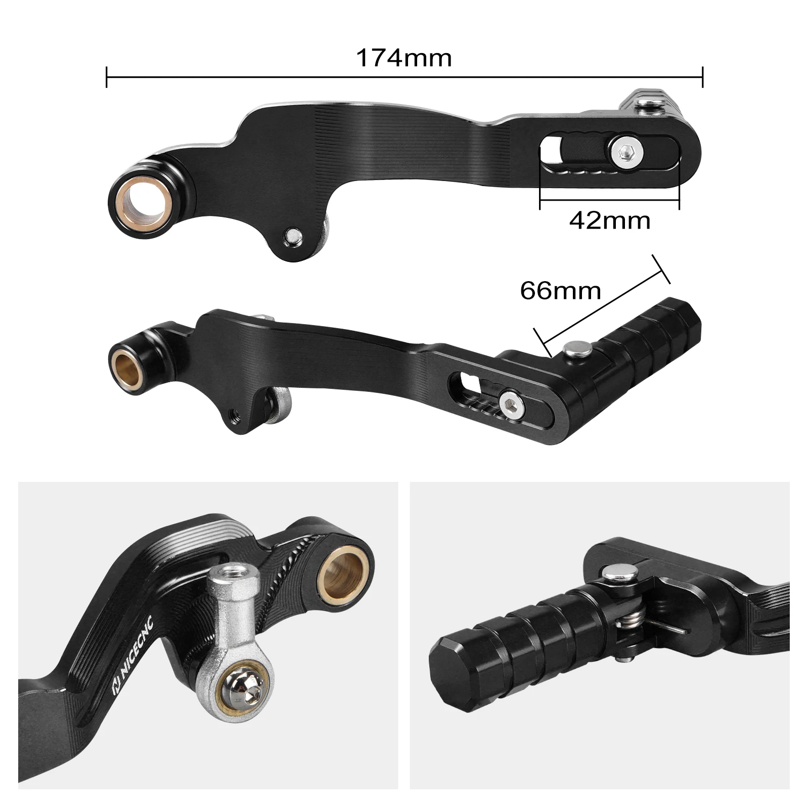 (EU-Lager) NICECNC Für Yamaha Tenere 700/XTZ700 2019-2024 Hinterradbremshebel Schaltpedal Gangschalter Tenere 700 Zubehör – Detail 9