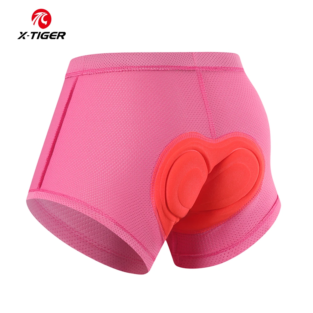 AliExpress X-TIGER Women's Cycling Underwear 3D Padded Shockproof Mountain Road Bike Shorts Breathable Pink Sports Cycling Underwear