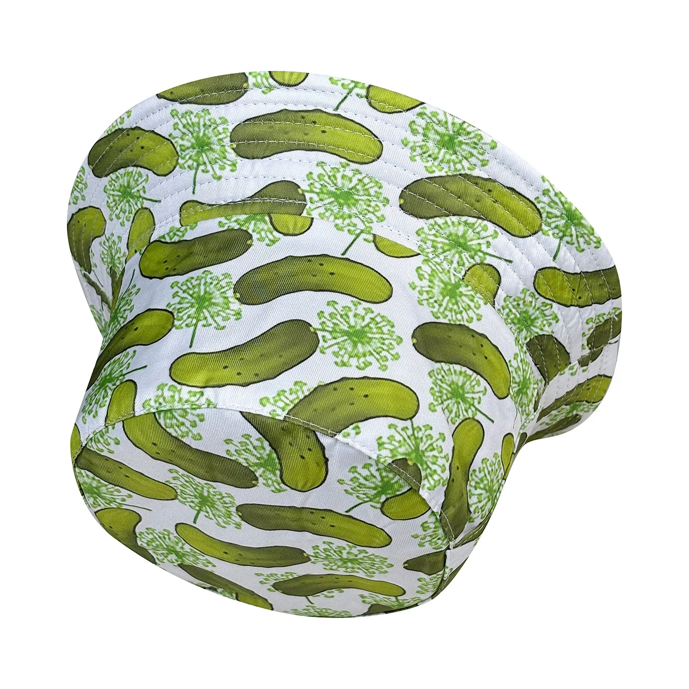 قبعة دلو مطبوعة بنمط الخيار الإبداعي، قابلة للعكس، مناسبة لجميع المواسم، قابلة للطي وأنيقة، مثالية للسفر في الهواء الطلق والارتداء اليومي