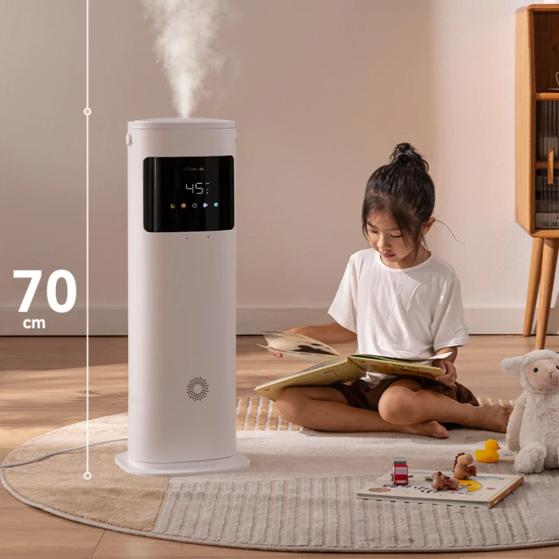 Floor Humidifier Household Light Sound Intelligent Voice Control Bedroom Pregnant Mom and Baby Large Capacity Large Spray Air