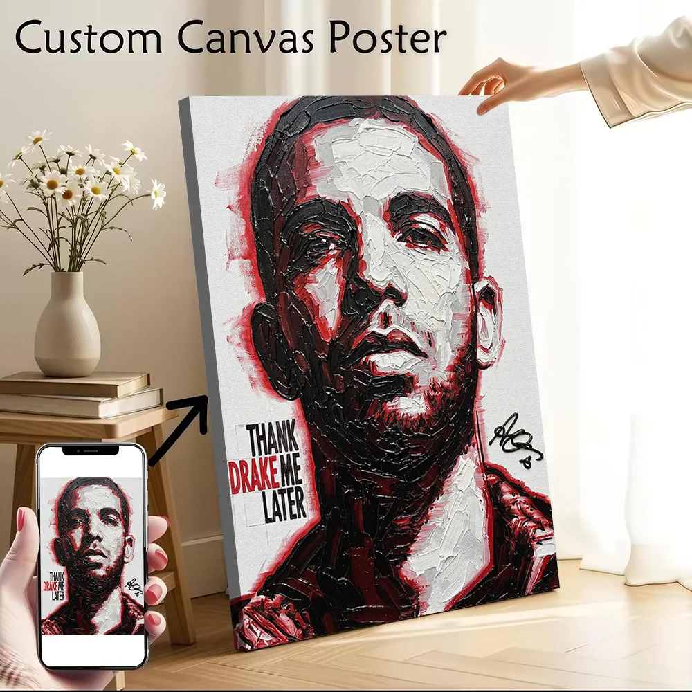 Drake 'Thank Me Later' Album Art Canvas Print Perfect Gift for Fans Lovers Personalized Wall Art Poster for Aesthetic Decoration