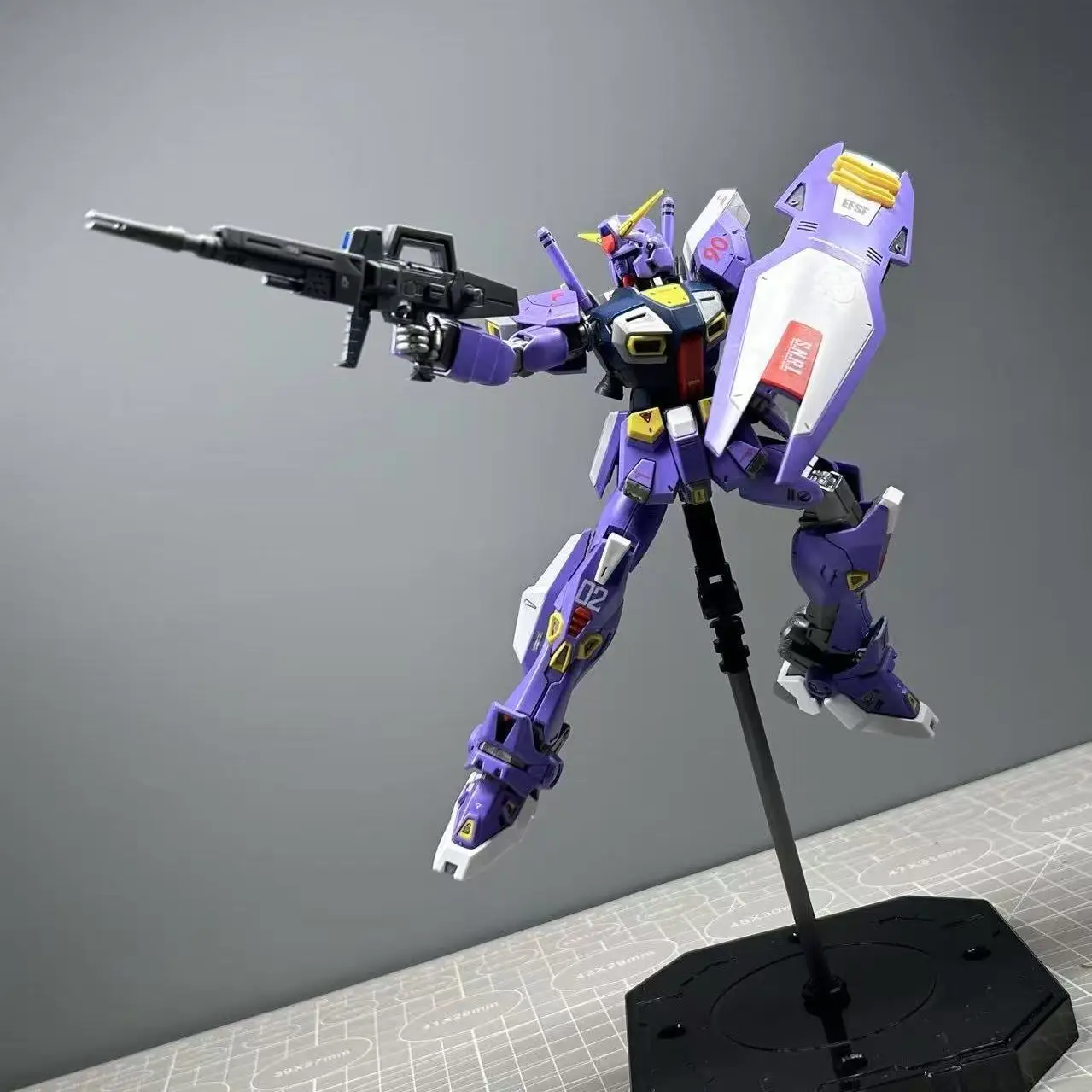 MG 1/100 Model Kit F90 Unit2 in Stock 012 Handmade Assembly Action Figure Robot Customizable Plastic Model Kit Toy Gift for Kids