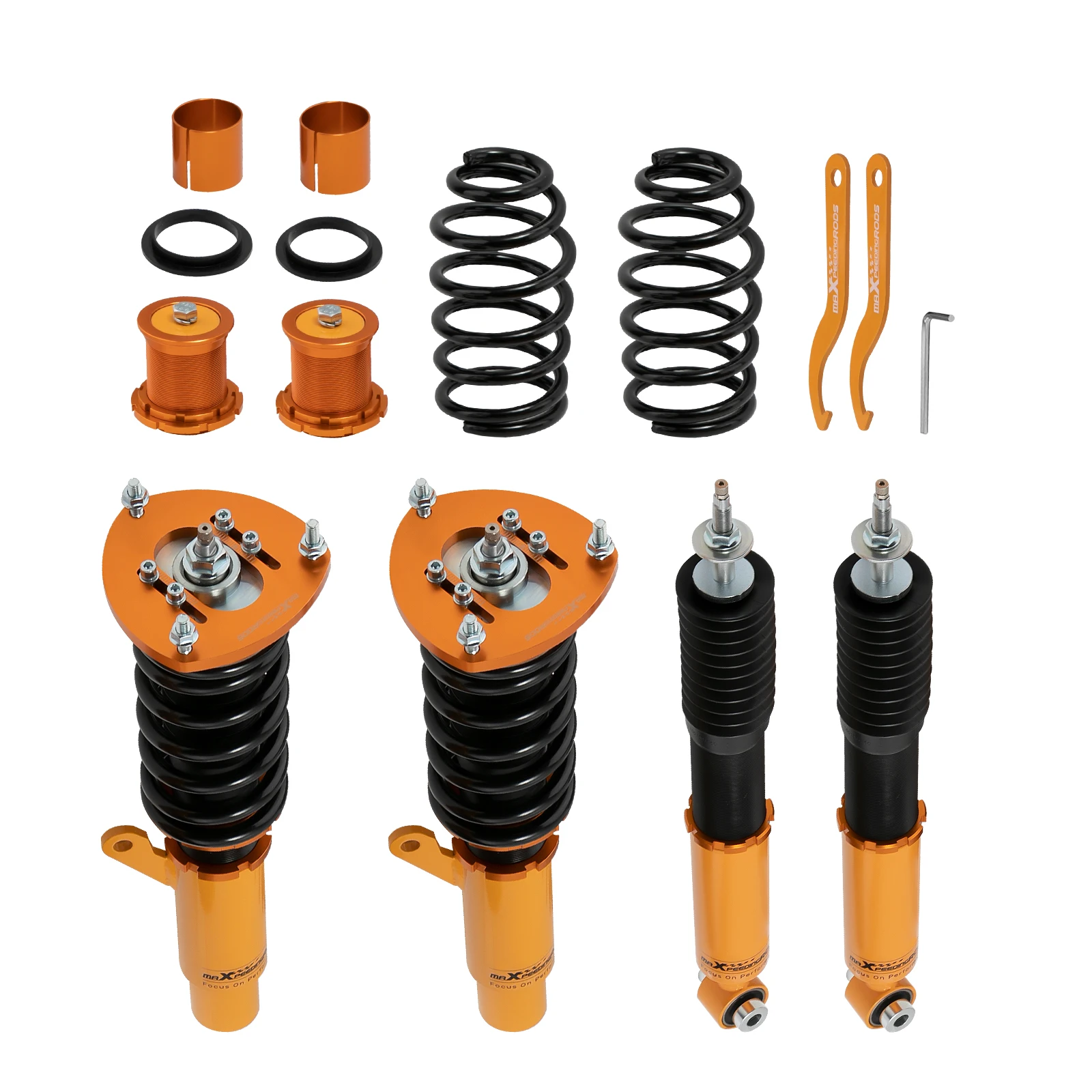 Maxpeedingrods Coilovers Shock Absorber Suspension Kits for Volkswagen VW Golf MK7 Seat Leon Mk3 Damping