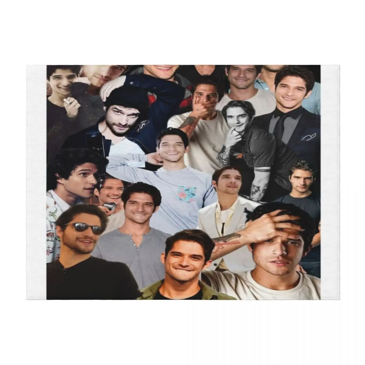 

Tyler Posey Montage Throw Blanket Shaggy decorative Luxury St Thin Blankets