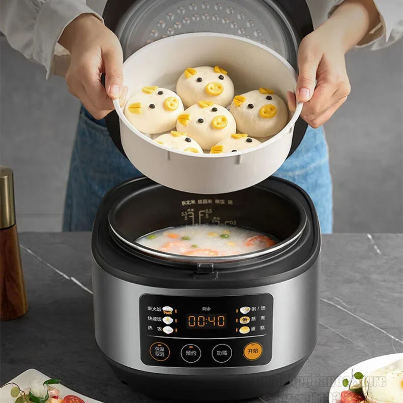 Midea 3L Rice Cooker Color Screen Button Electric Cooker Multifunctional Menu Household Electric Cooking Pot For Kitchen