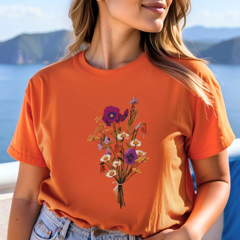 

Trendy Women's Graphic T-Shirt 2025 Vintage Oversized Casual