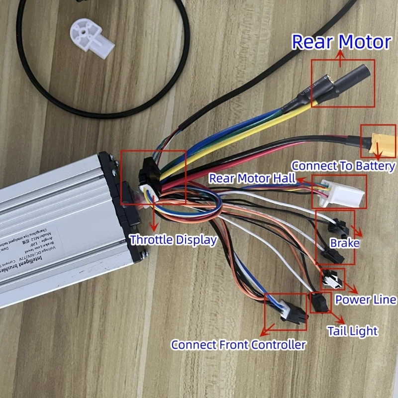 Liviae liya 72v 45a 50a 60v 35a 48v 52v 30a Elektro roller Motors teuerung Finger gas LCD-Display mit Schlüssels chloss – Detail 6