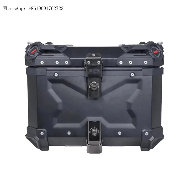 

Заводской хит продаж, алюминиевый хвостовой ящик для мотоцикла, 45 л, 55 л, верхний чехол, задний багажник Lage, 45 л, коробка для хранения мотоциклетного дорожного шлема