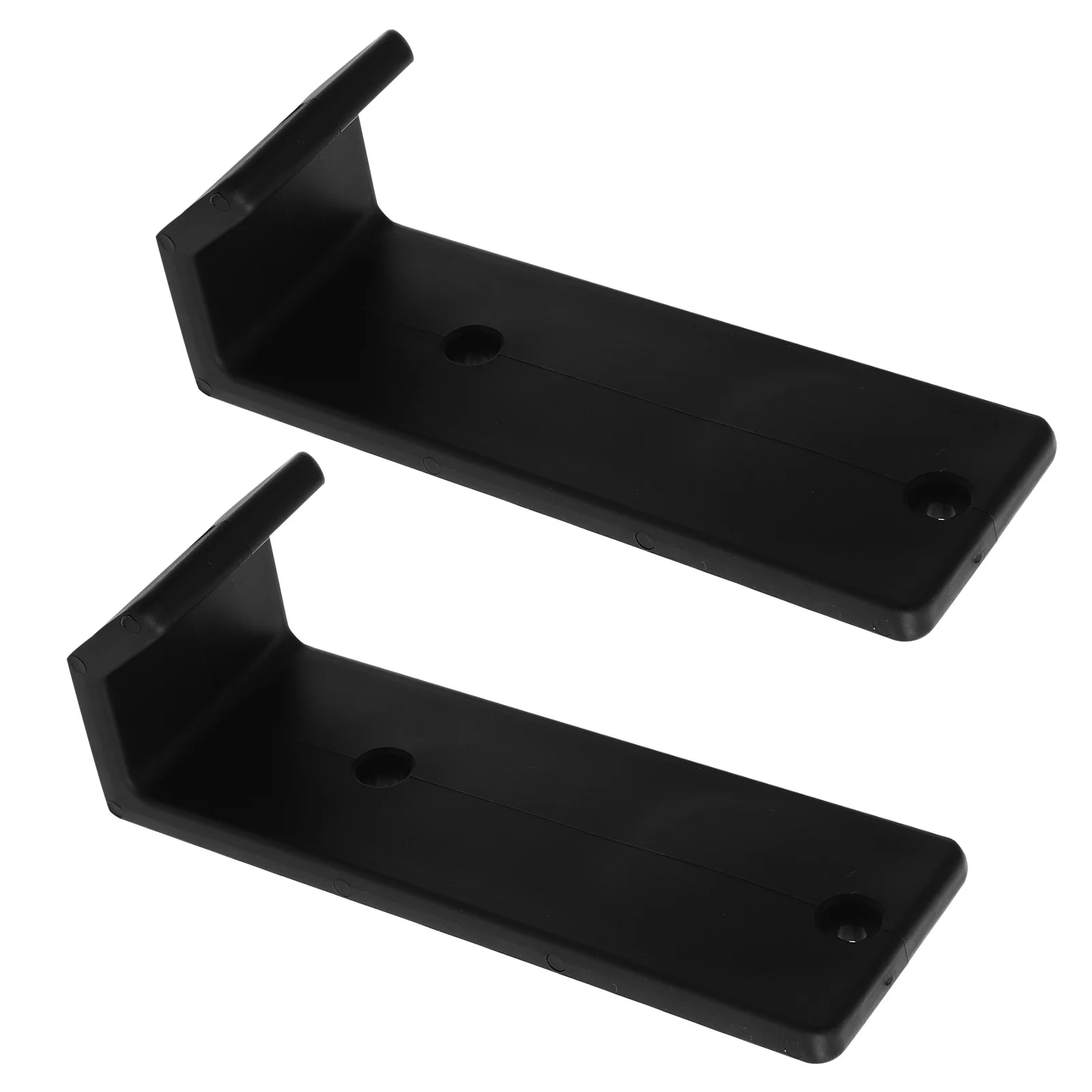 1 paio di ganci per bilanciere per squat, accessori per attrezzature da palestra in plastica resistente, salvaspazio, per riporre i pesi, ganci a J