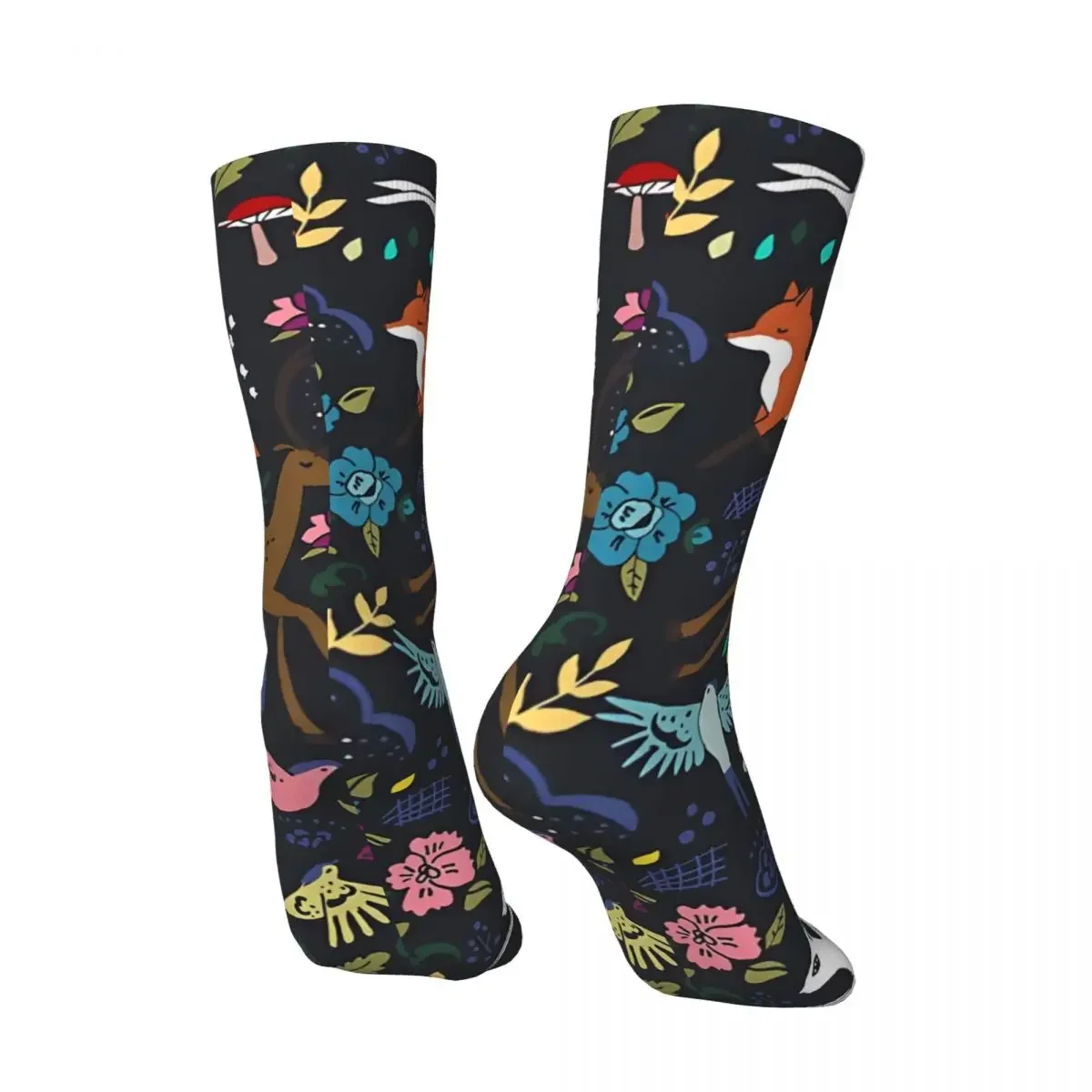 Crazy compression Mystic Forest Sock for Men Harajuku Seamless Pattern Crew Sock Casual