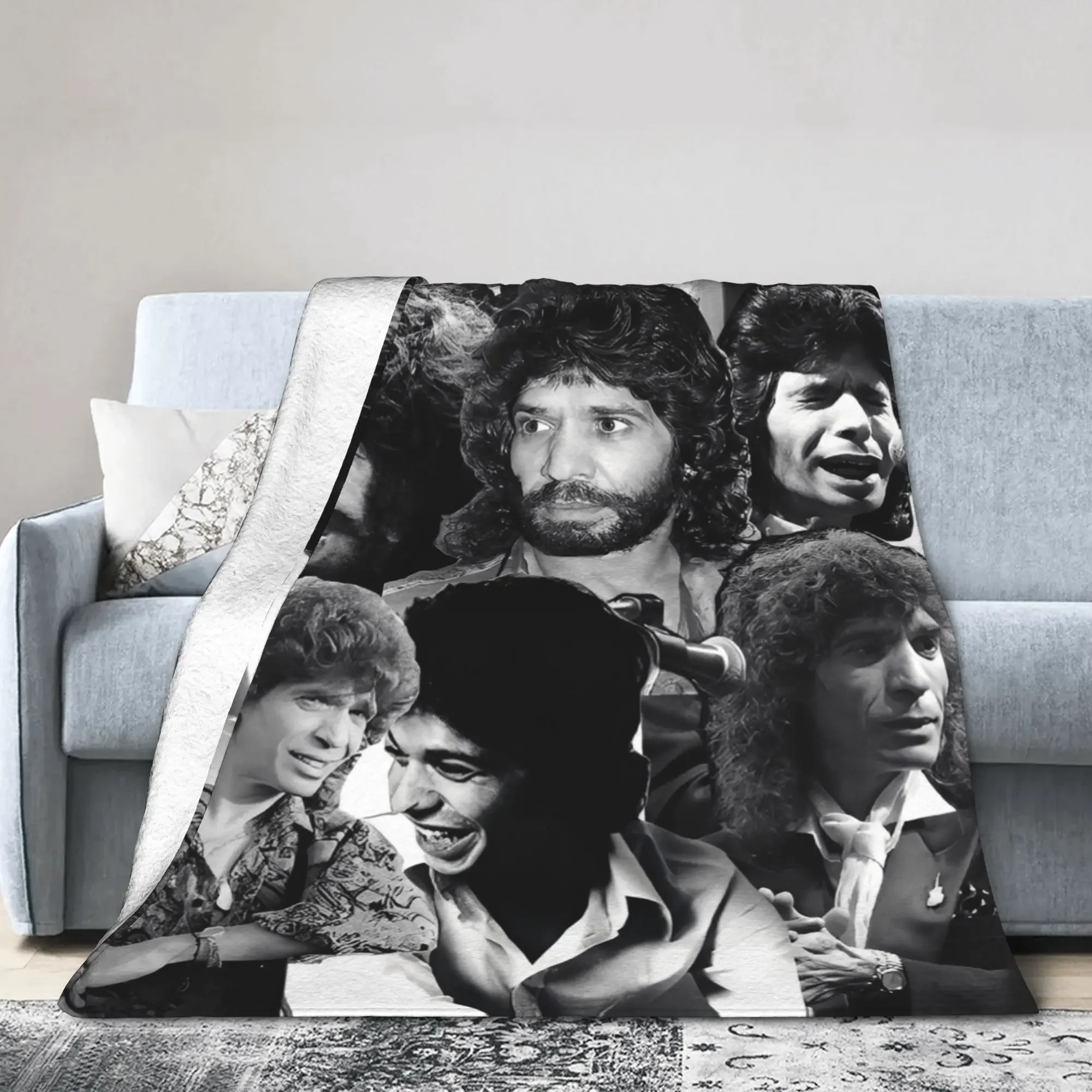Camarons De La Isla Manta de lana ultra suave con diseño de cantante de flamenco, música, rock, divertida, para el hogar