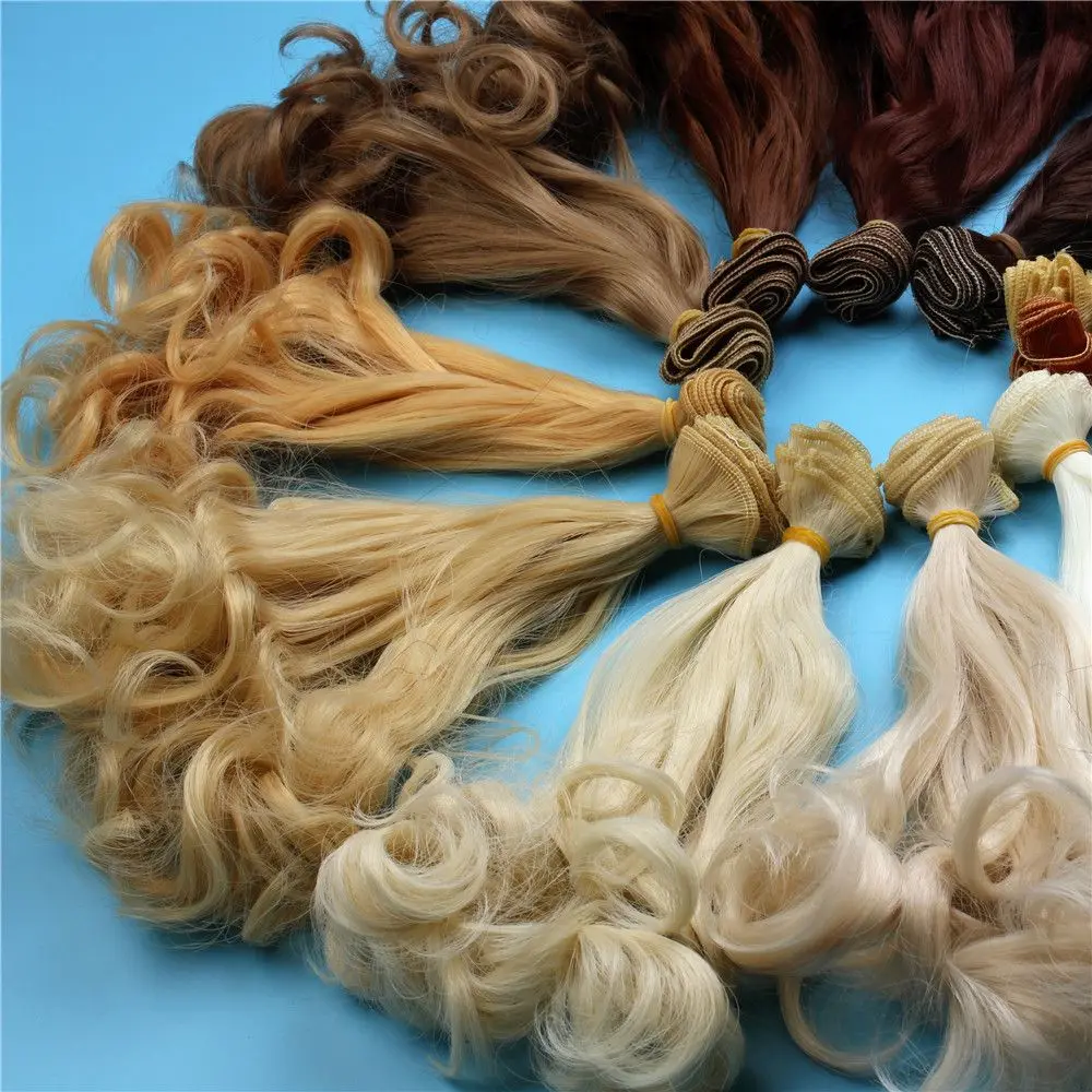 Accessori per bambole regalo per bambini per estensioni dei capelli ricci BJD SD parrucche per capelli fai da te trame per capelli fibra di calore