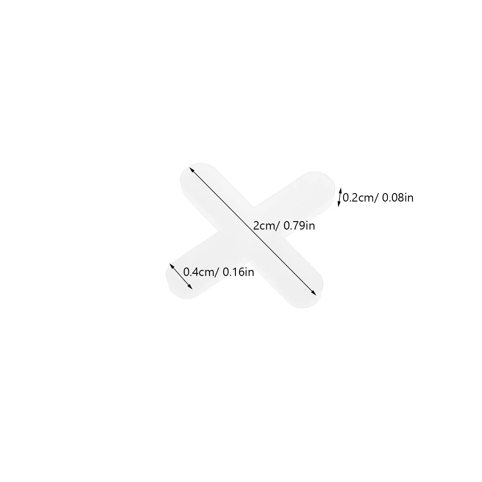 500 قطعة فاصل البلاط المتقاطع لجدران الأرضيات سهلة التسوية مادة متينة 4 مللي متر نظام تباعد فواصل تسوية البلاط