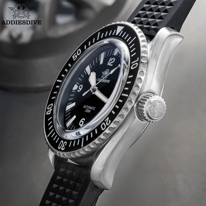 ADDIESDIVE Watch For Men Ceramic Bezel Sapphire Crystal BGW9 Blue Luminous 200M Waterproof Automatic Mechanical Watches 시계