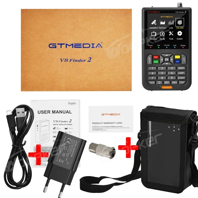 

GTMEDIA V8 Finder2 Спутниковый детектор DVB-S/ DVB-S2/MPEG-2/MPEG4 Цифровой детектор Sat-сигнала Поддержка автоматического/ручного поиска