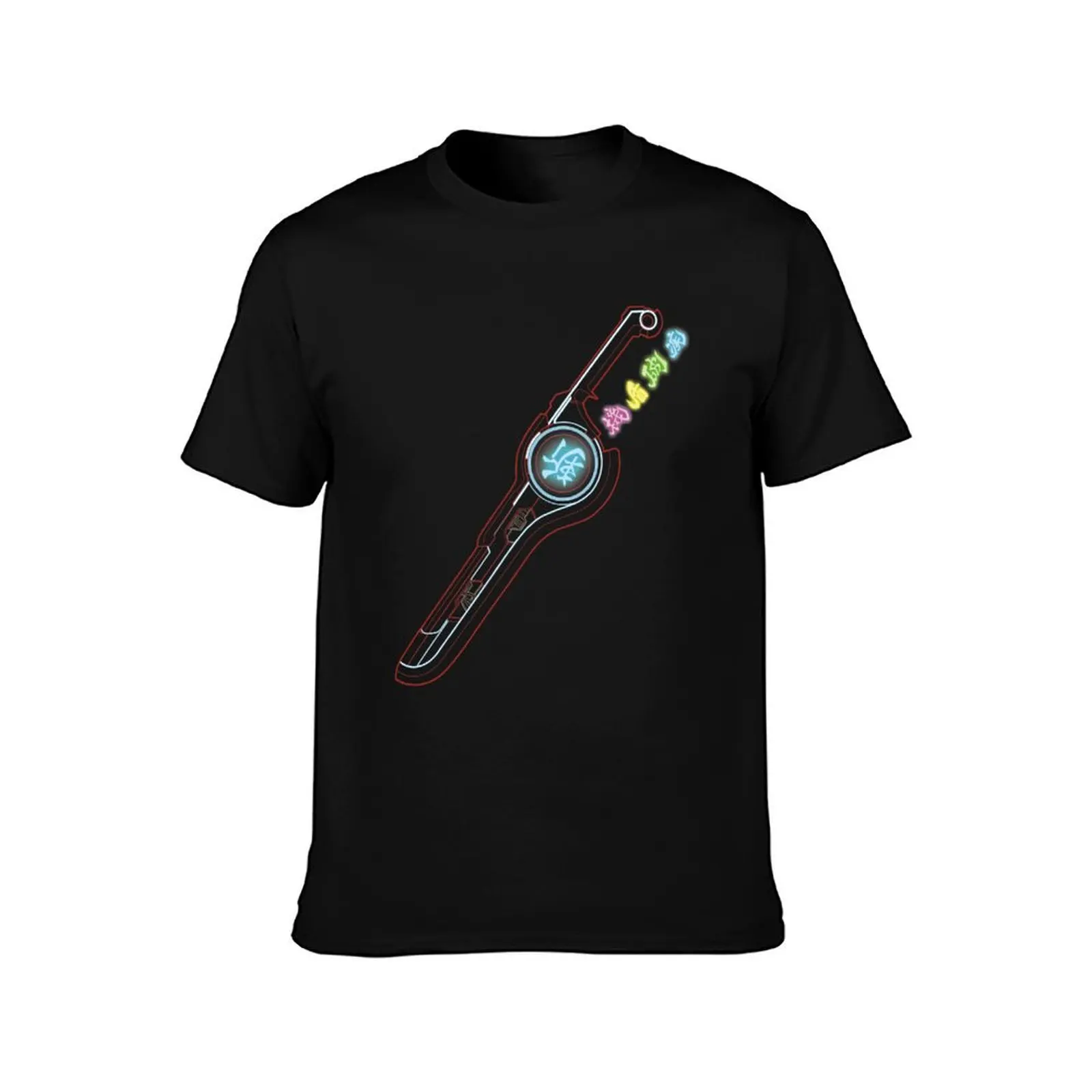 Xenoblade Monado T-Shirt, Summer Casual Cotton Tee, Oversized Streetwear Tops, Vintage Graphic Print, Loose Fit Short Sleeve
