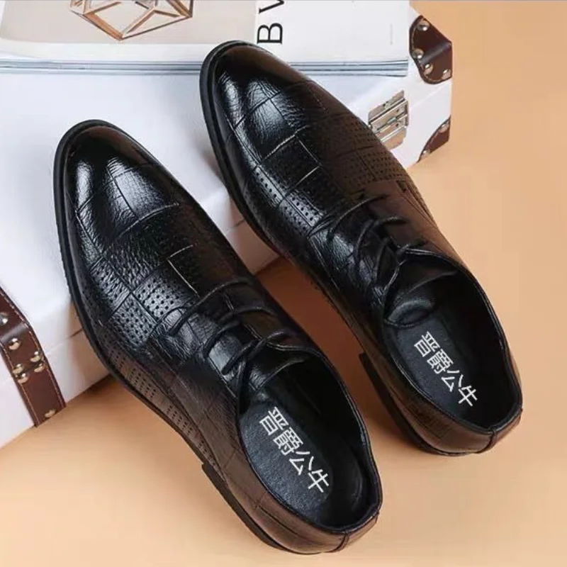 Sapatos formais masculinos neg - Young Men Formal Wear avaliação e preço