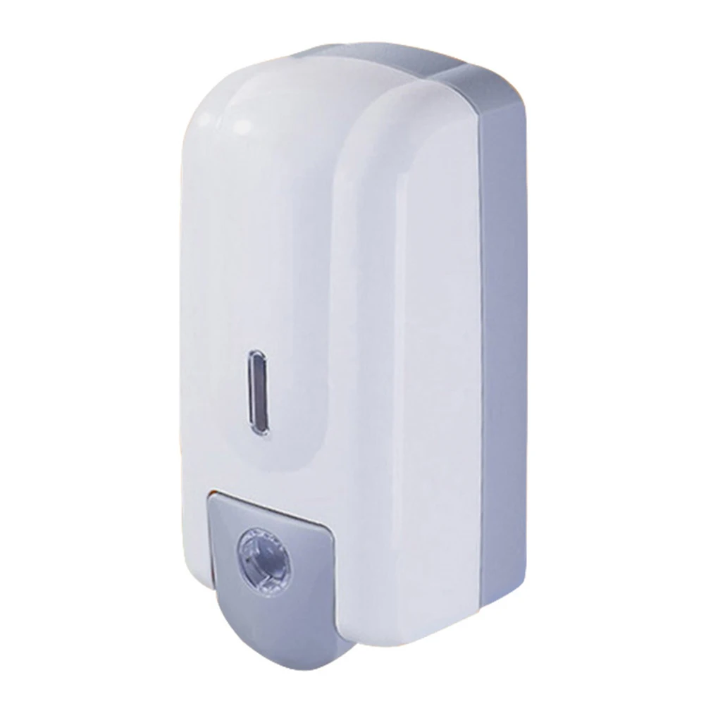 

Wall Mounted Soap Dispenser Bathroom Hand Container Single Head Shower Gel Shampoo Refillable Reusable Home Hotel Use Plastic