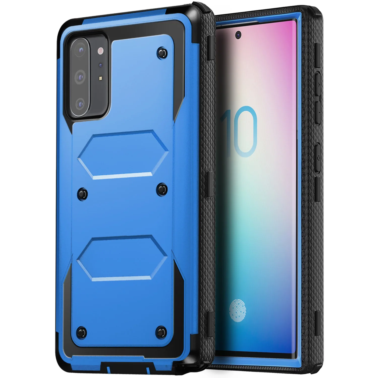 For Samsung Galaxy Note 10/Note10+/Note 10 Plus 5G Phone Case Shockproof Protective Heavy Duty Rugged Hybrid Cover Blue