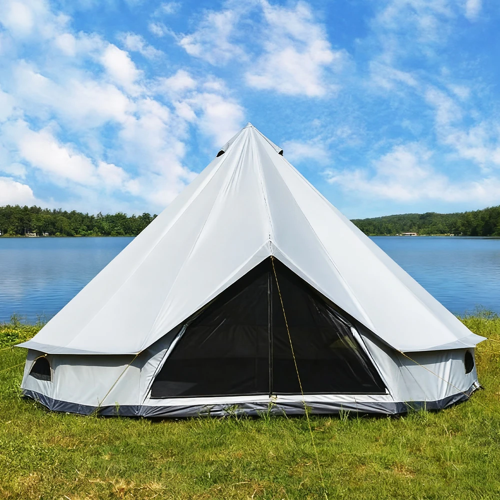 

STLF Factory-Customized Mongolian Yurt Tent Luxury Rainproof Outdoor Camping Pyramid Tent Oxford Fabric