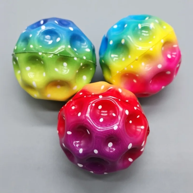 Pelota Espacial Galaxy Moon Ball, Pelota de Alto Rebote, Divertida y Elástica, Pelota Saltarina para Ejercicio o Juego para Adultos