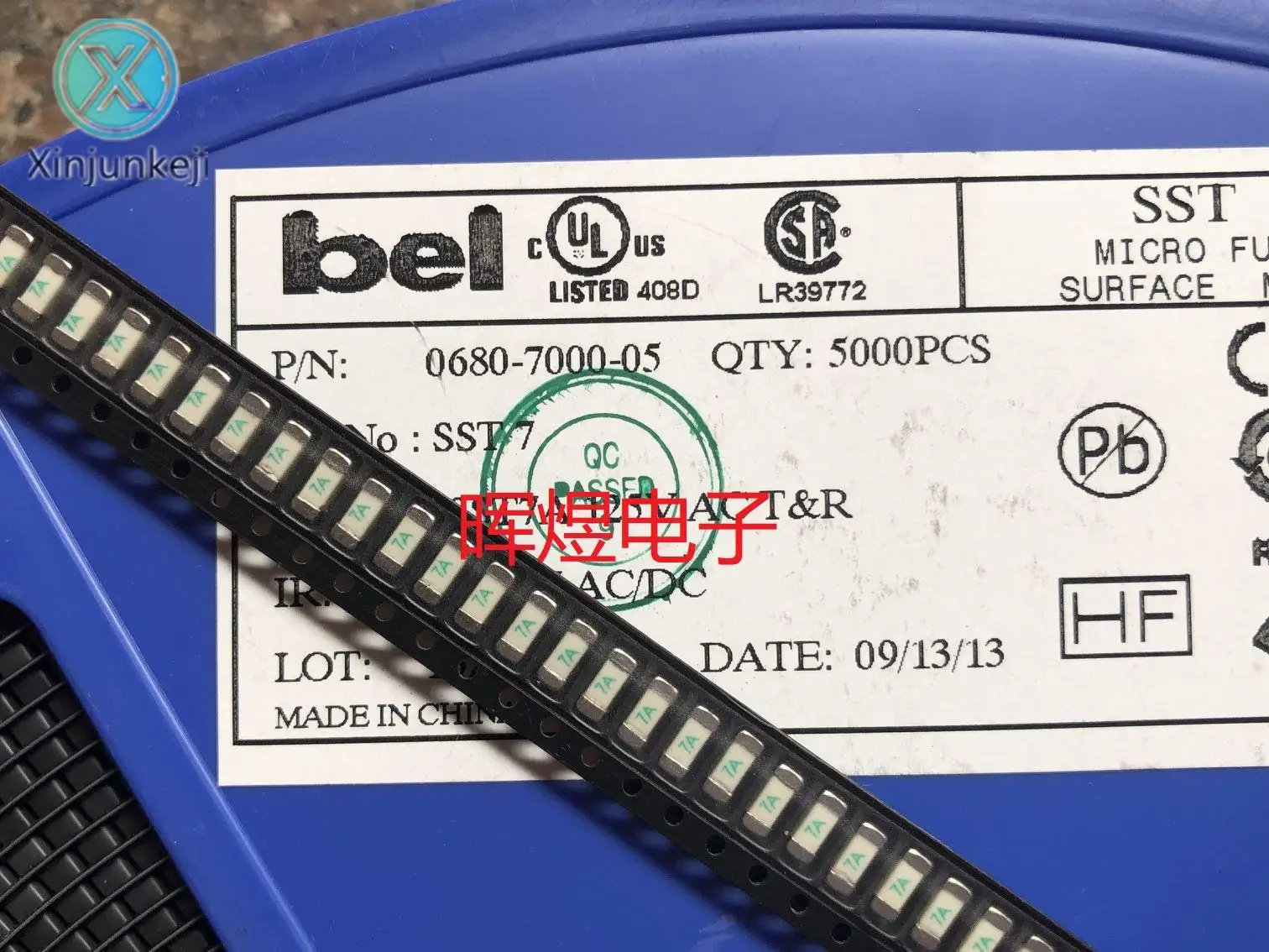 10 قطعة الاصلي جديد 0680-7000-05 رقاقة السيراميك الصمامات BELS7A 125V 7A