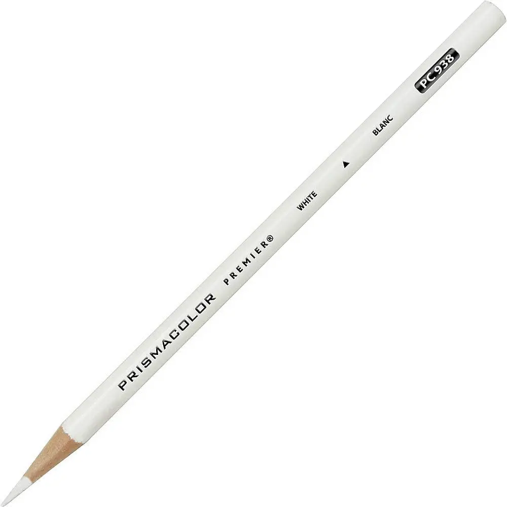 

12 White Soft Core Colored Pencils for Artists - Premium Blendable Quality