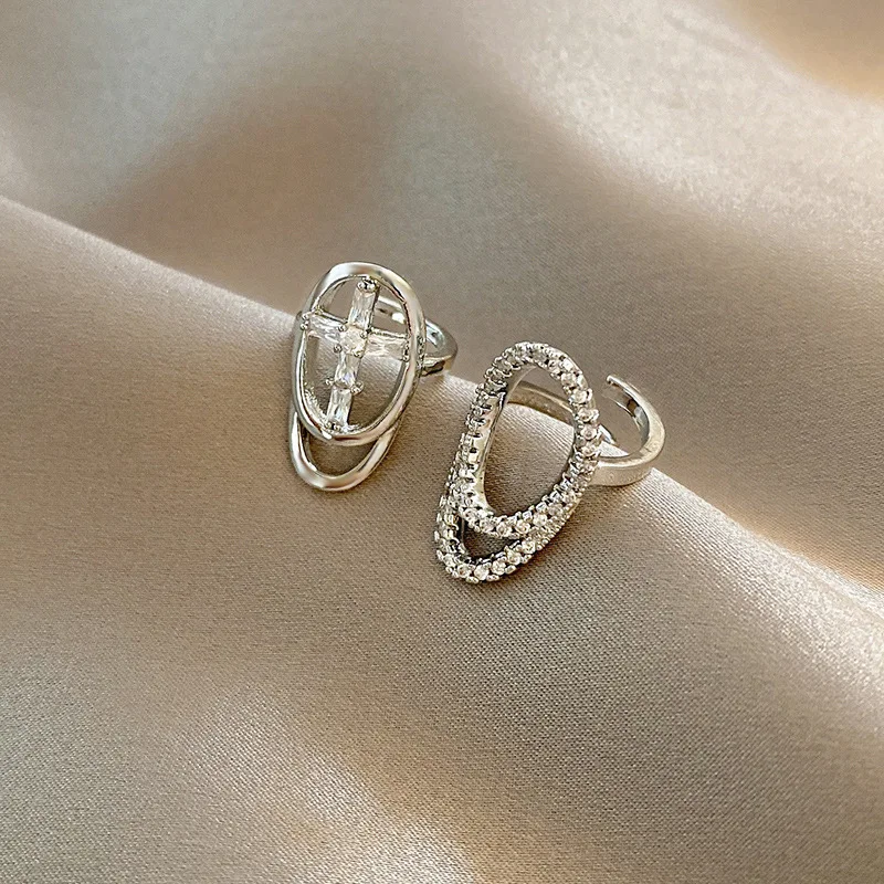 Zweven Oost Tweedelige Set Spijkerringen Pantser Set Middelste Index Staart Ring Verstelbaar Voor Vrouwen Mode Sieraden Onderdeel Accessoires