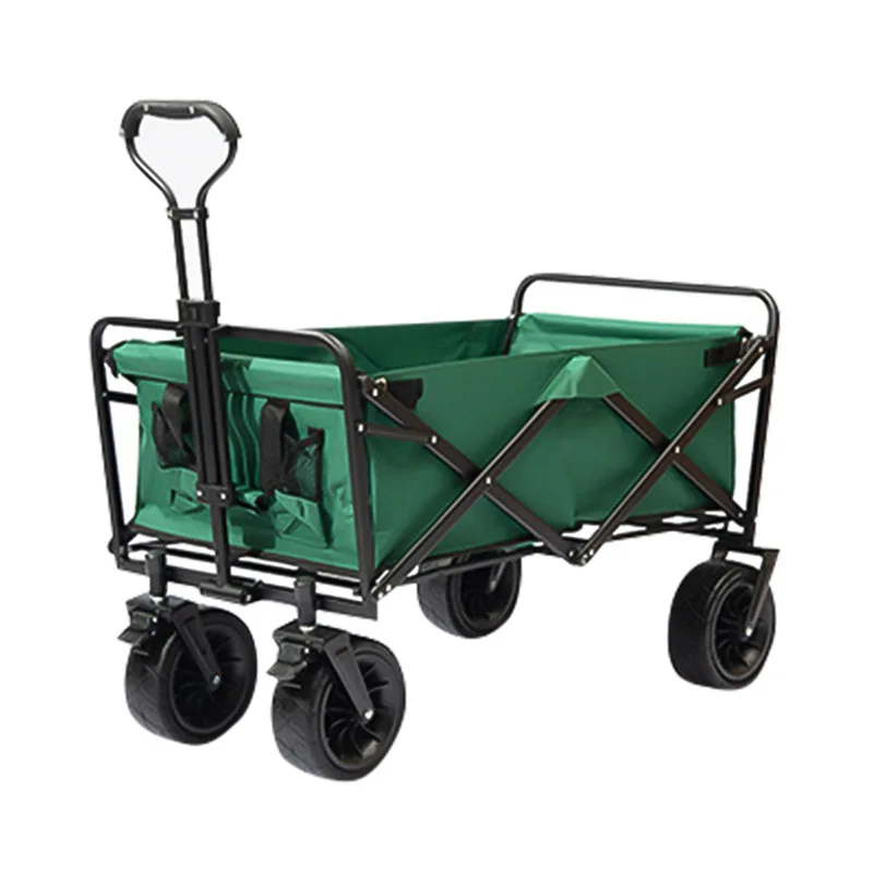 Collapsible Folding Utility Cart Outdoor Garden Wagon Beach Cart Camping Shopping Sports Portable Wagon picnic