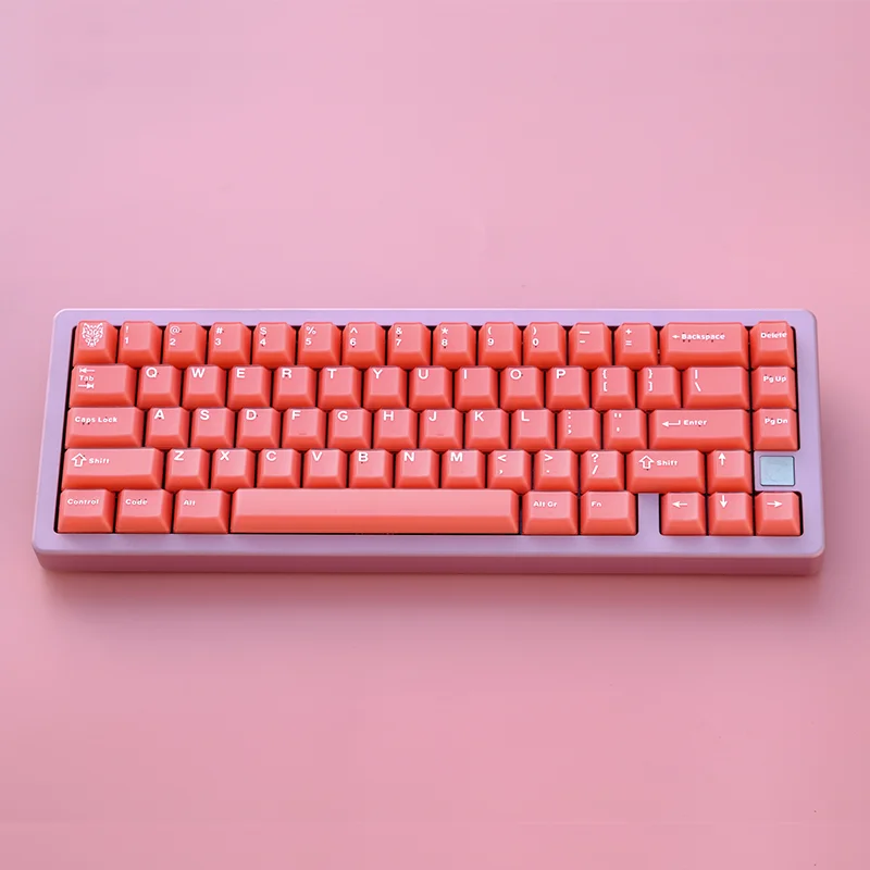 Imagem -06 - Abs Double Shot Mechanical Keyboard 114 Teclas Laranja Vermelho Semi Transparente Perfil Cereja Tampa Chave Personalizada