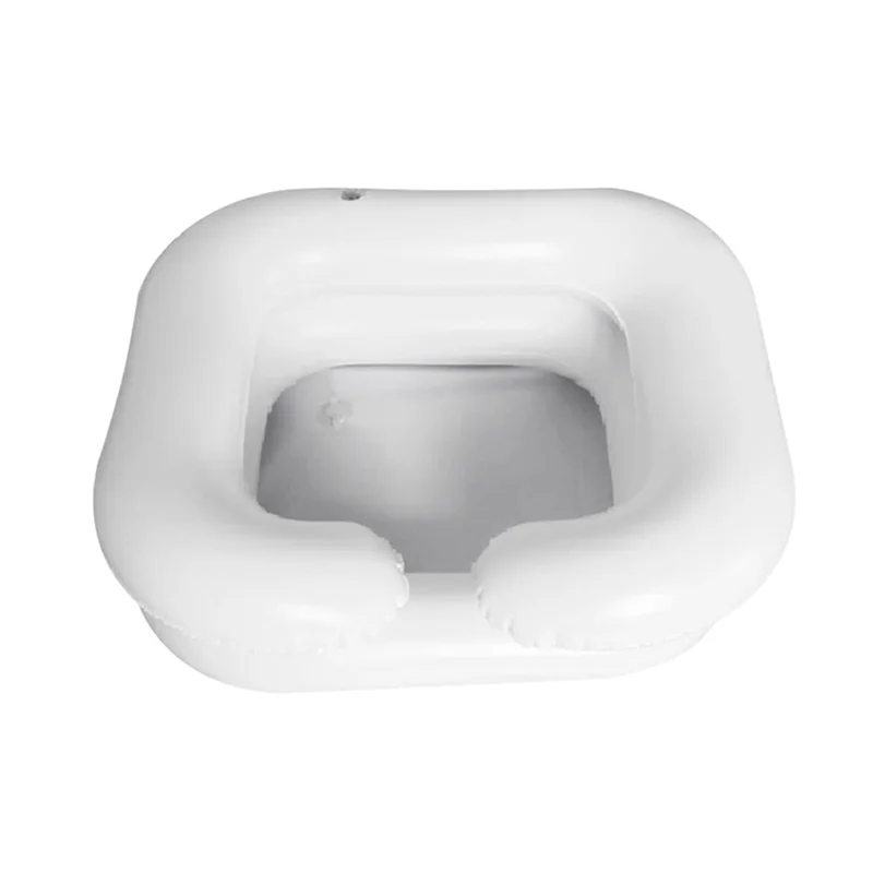 A57X-Double Layer Footbath For The Disabled Inflatable Shampoo Basin Tub Bed Rest Nursing Aid Sink