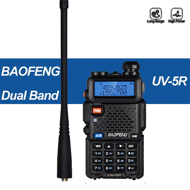 

Hot Baofeng UV-5R 8W True High Power Powerful CB Portable Walkie Talkie Long Range 10km FM Two Way Radio uv5r Hunting Radios