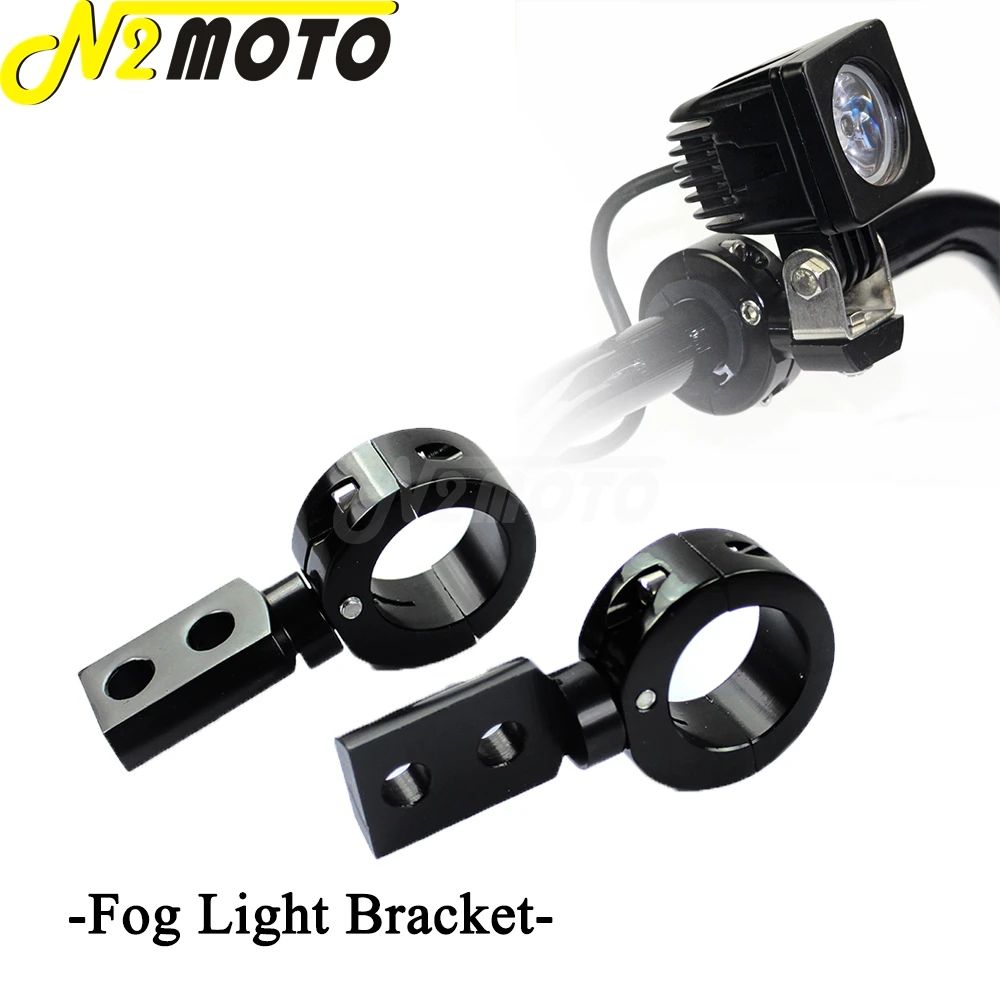 

Black 22mm/25mm/32mm Bar Mount Bracket Motorcycle Engine Guard Fog Light Lamp Clamp Handlebar Crash Bar Foglight Mount Support