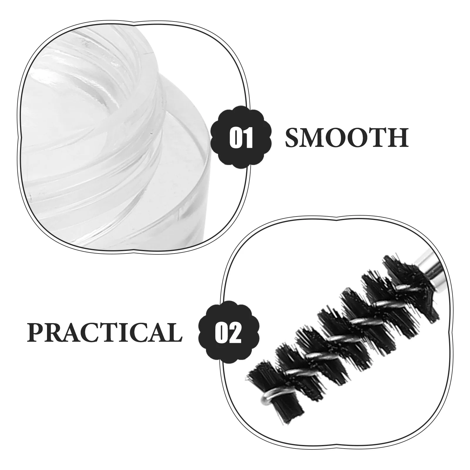 Gel para cejas Marrón oscuro Fórmula impermeable Modelador de cejas de larga duración para acabado de plumas naturales Sin irritación