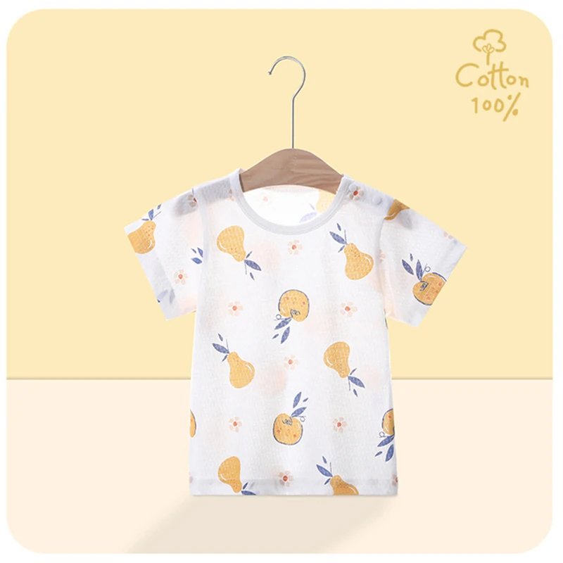 

1-5T summer children kids boys and girls cotton fashion cartoon short sleeve T shirt