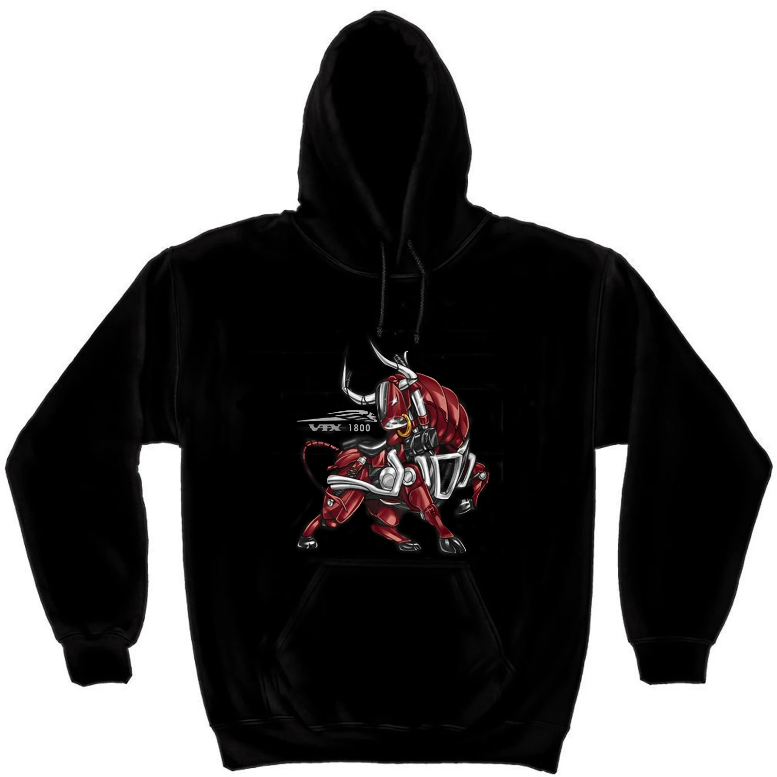 

Classic Japanese Motorcycle VTX 1800 Bull Inspired Pullover Hoodie 100% Cotton Comfortable Casual Mens Sweatshirts Streetwear