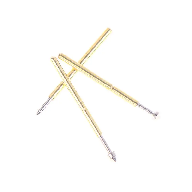 100 Teile/los Phosphor Kupfer Frühling Test Pin Set Frühling Test Pin P75-A2 B1 E2 E3 Außendurchmesser 1,02mm PCB Sonde Hohe Qualität