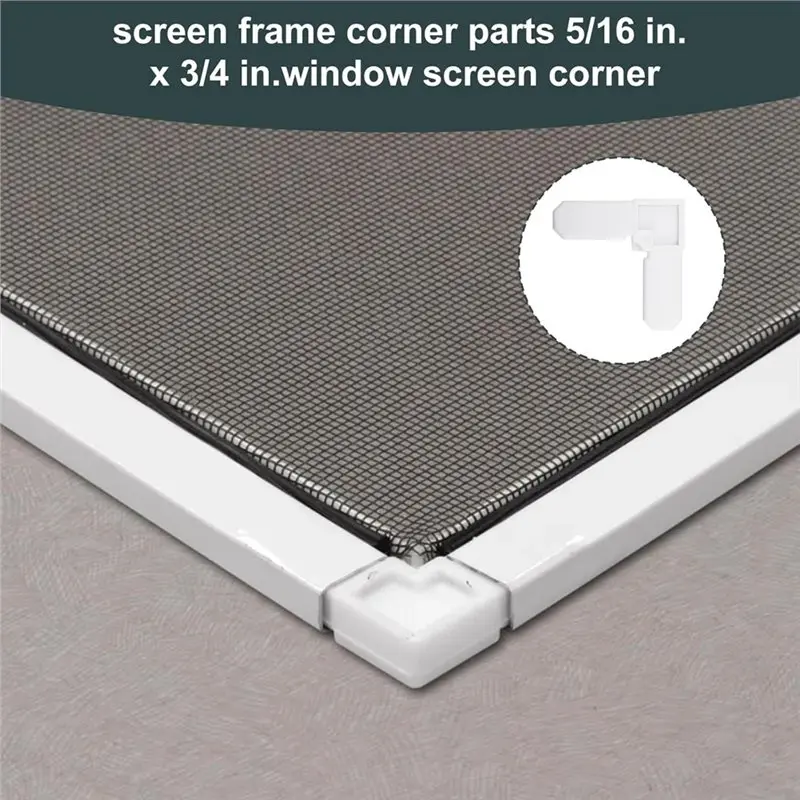 [NEWA76K!】 Screen Corner 5/16 In X 3/4 In For Windows, Storm Inserts