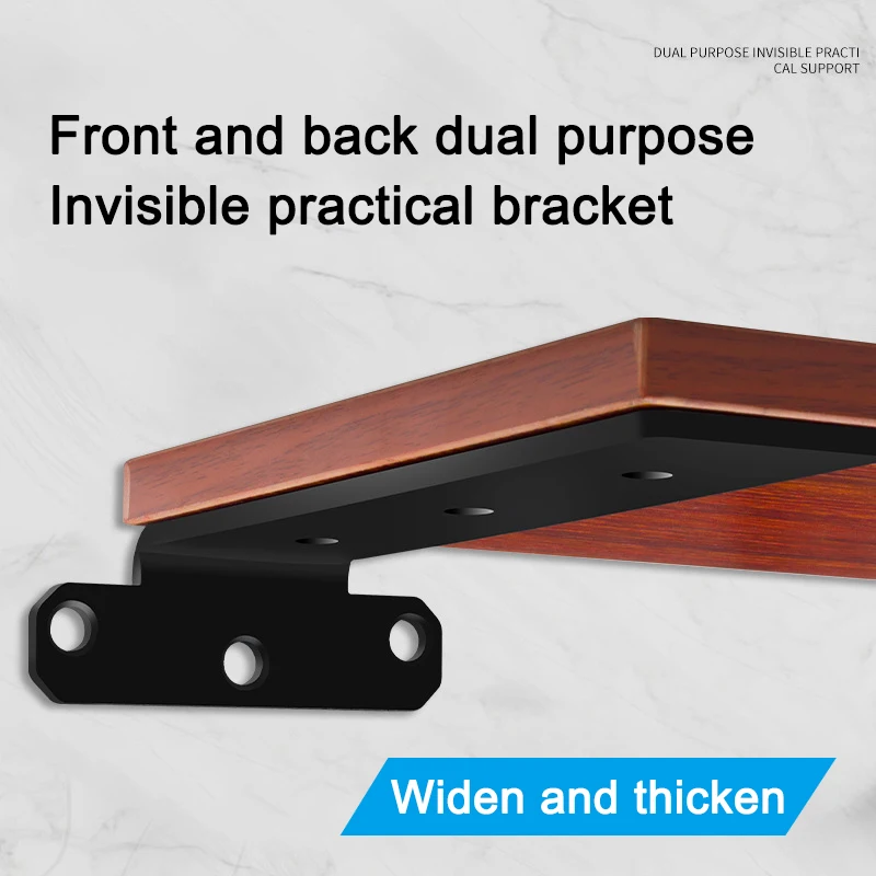 

1 Pair Cold Rolled Steel Triangle Invisible Bracket ,Wall Mount Thickened Heavy Suppor Bracket Wall Decoration Furniture Hardwar