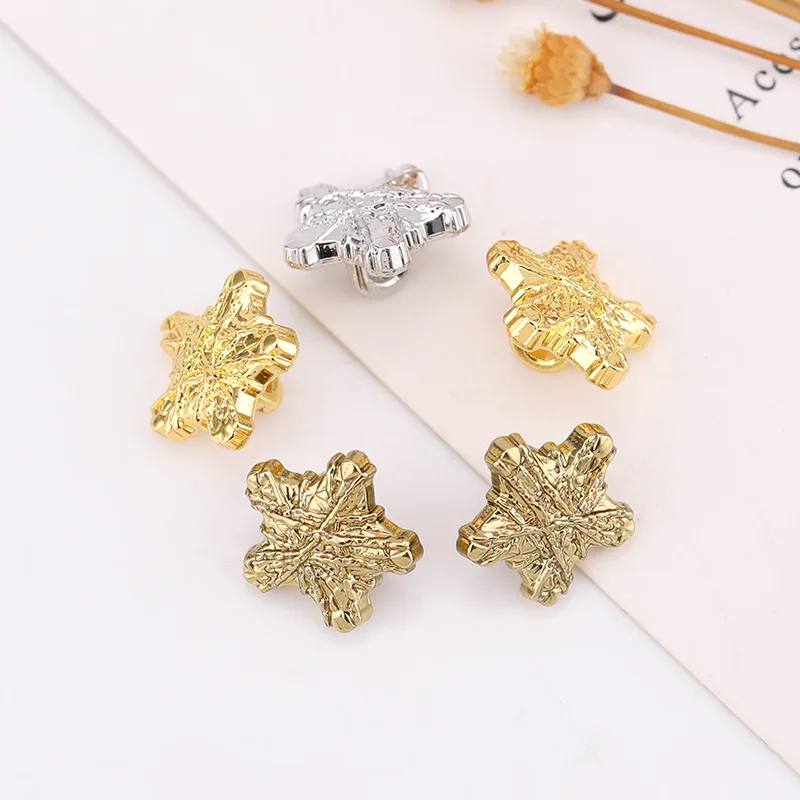 

10pcs Star Shirt Buttons 10mm Luxury Design Gold Shank Button Craft Decorative Button for DIY Sewings Blouse Clothes Decoration