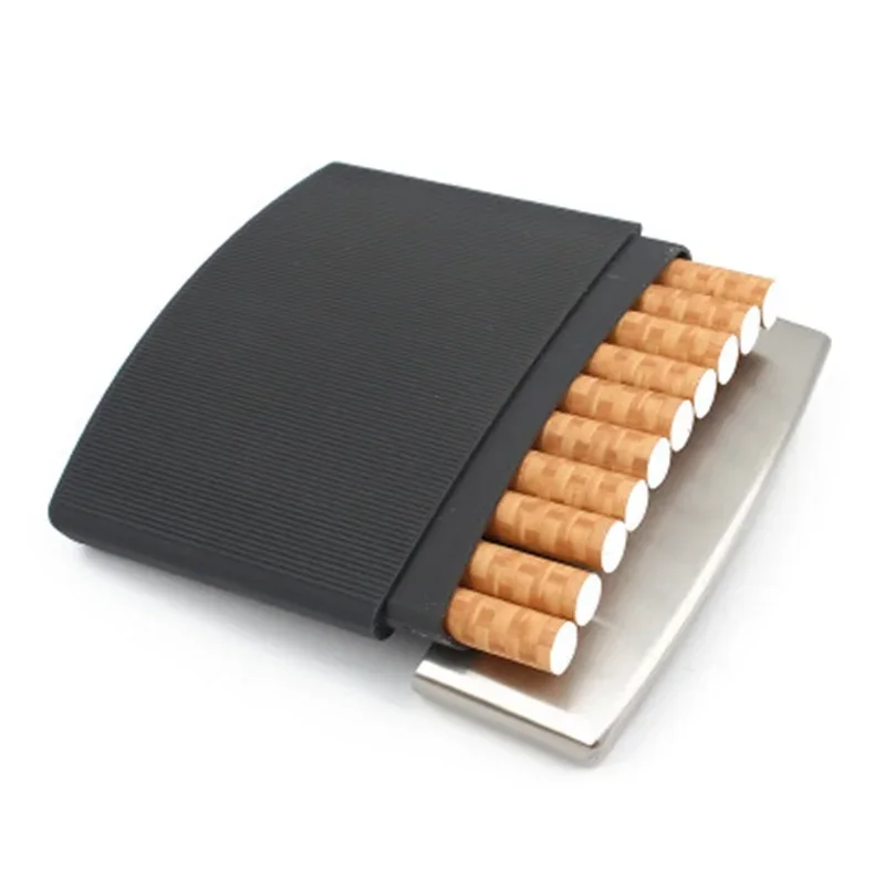 New Ultra-thin Cigarette case Men Waterproof and Pressure-proof Portable Metal Cigarette Case Cigarette Accessories