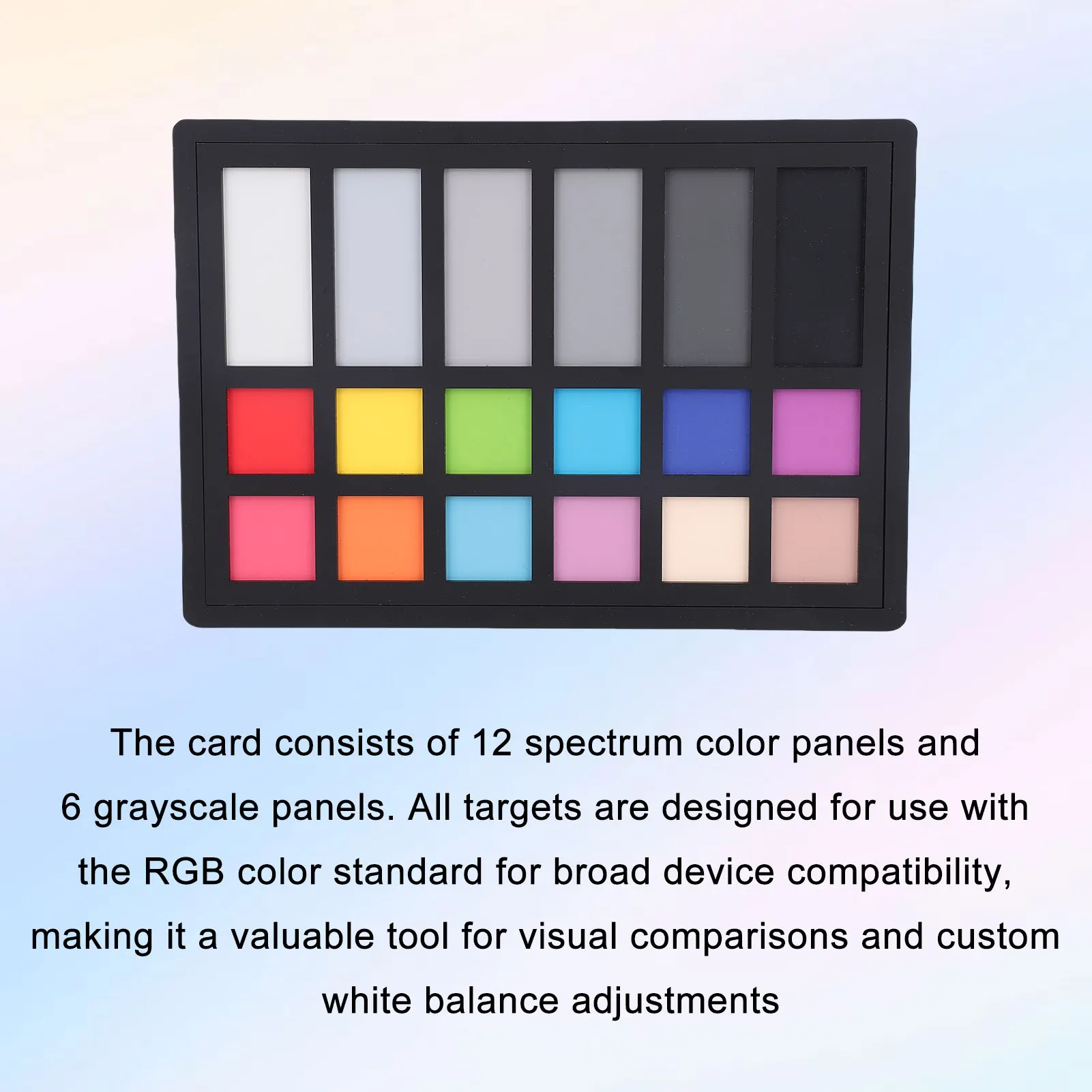 Color Calibration Card Camera 18 Color Correction Charts for Digital Photography Color Correction Charts Color Calibration Card
